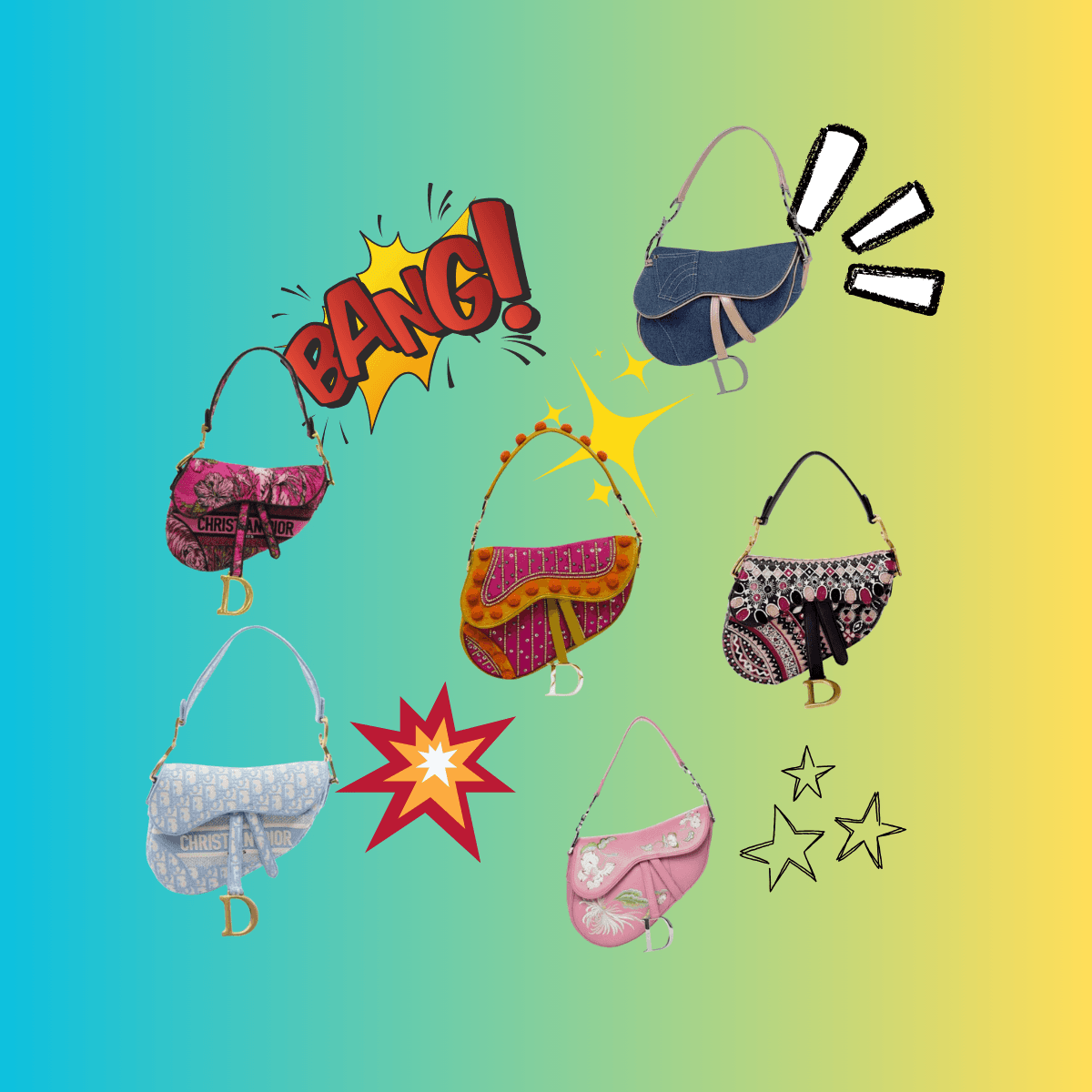 All the Fun Dior Saddle Bags We Found (Rare & Special Editions)